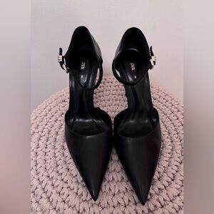 Zara Black Heeled Women's Shoes